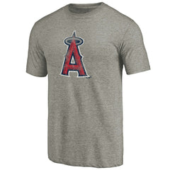 Los Angeles Angels Distressed Team Tri-Blend T-Shirt - Ash