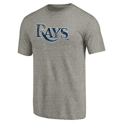 Tampa Bay Rays Distressed Team Tri-Blend T-Shirt - Ash