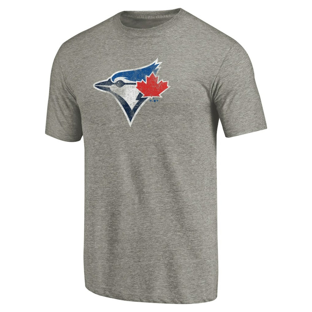 Toronto Blue Jays Distressed Team Tri-Blend T-Shirt - Ash