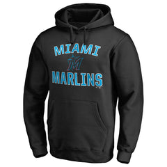 Miami Marlins Victory Arch Pullover Hoodie - Black