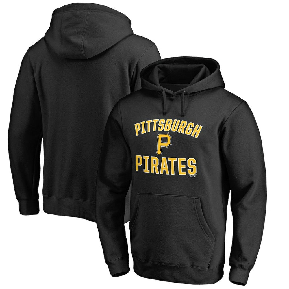 Pittsburgh Pirates Victory Arch Pullover Hoodie - Black