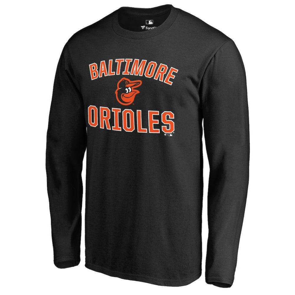 Baltimore Orioles Victory Arch Long Sleeve T-Shirt - Black