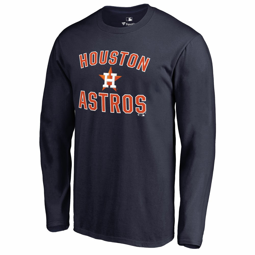 Houston Astros Victory Arch Long Sleeve T-Shirt - Navy