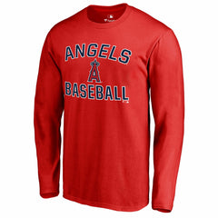 Los Angeles Angels Victory Arch Long Sleeve T-Shirt - Red