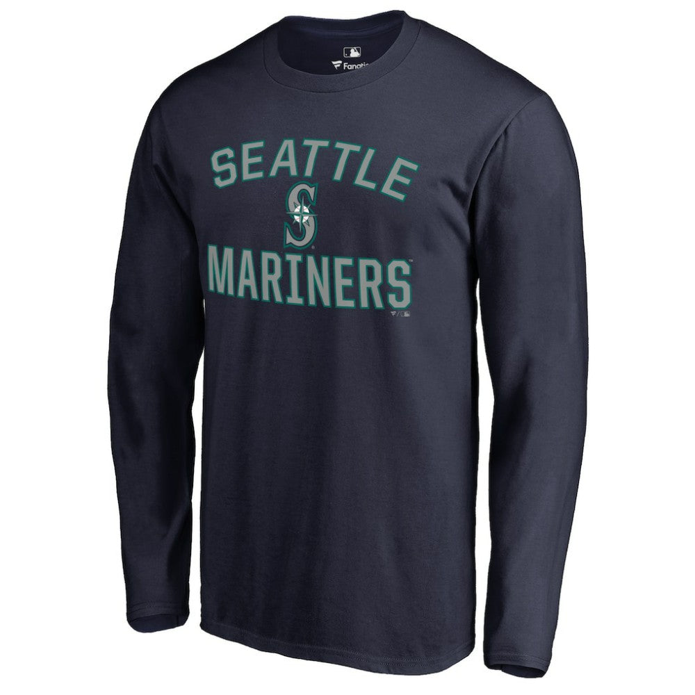 Seattle Mariners Victory Arch Long Sleeve T-Shirt - Navy