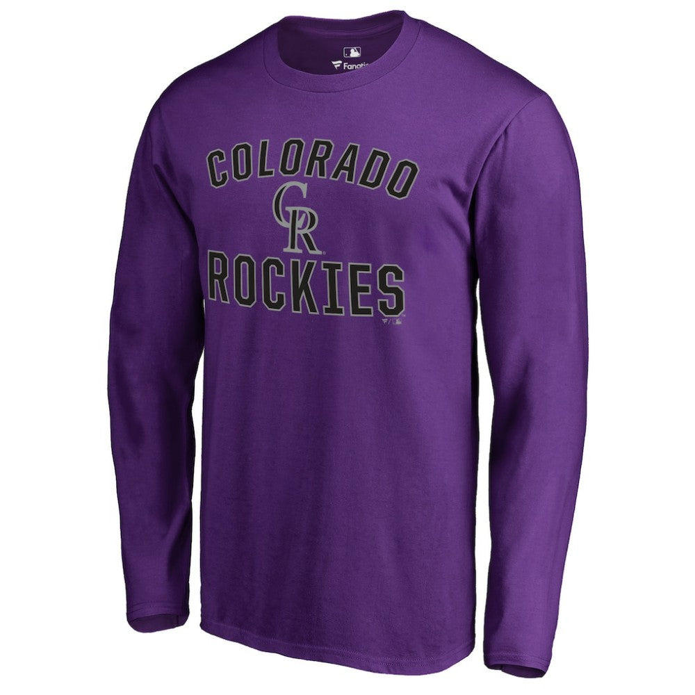 Colorado Rockies Victory Arch Long Sleeve T-Shirt - Purple