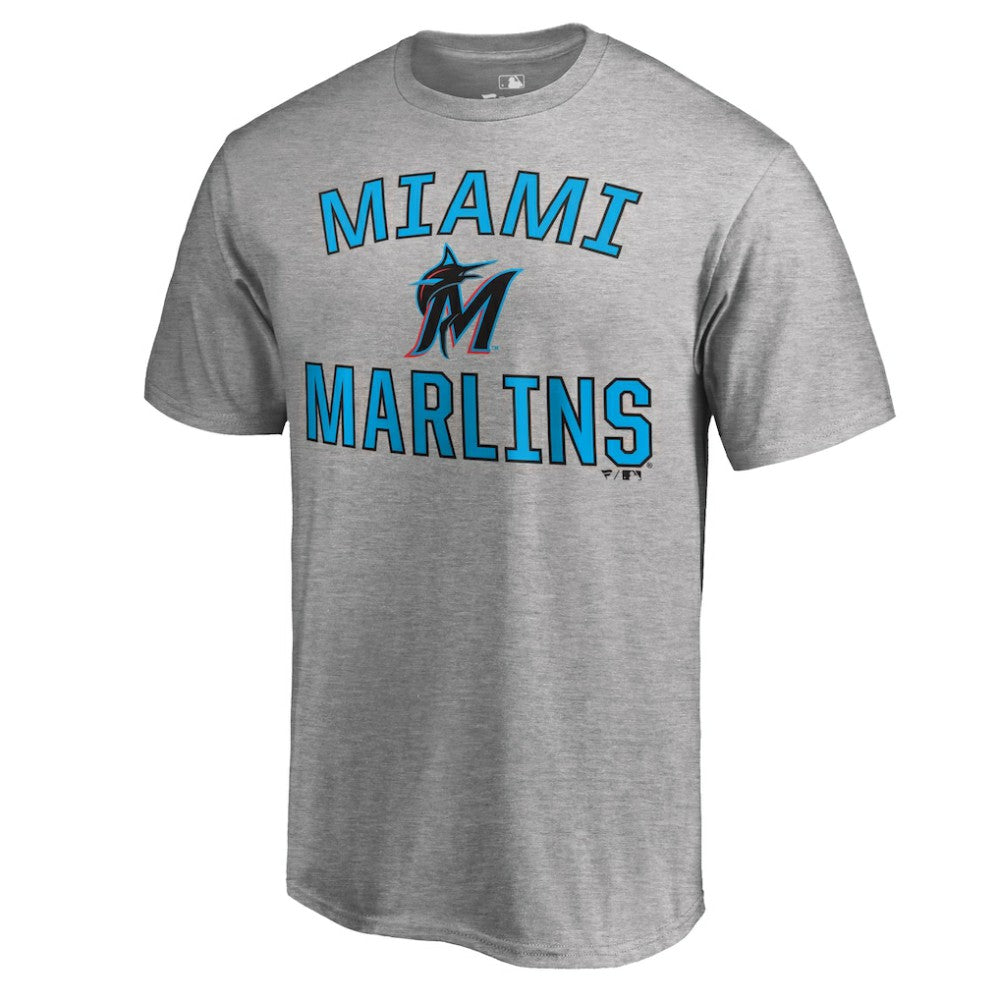 Miami Marlins Victory Arch T-Shirt - Ash
