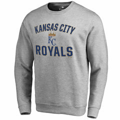 Kansas City Royals Victory Arch Pullover Sweatshirt - Ash
