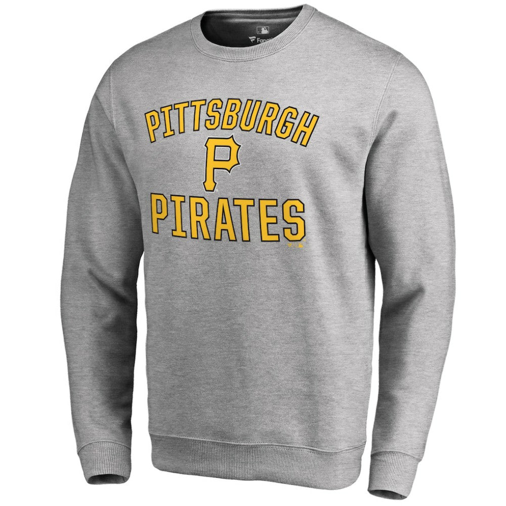 Pittsburgh Pirates Victory Arch Pullover Sweatshirt - Ash