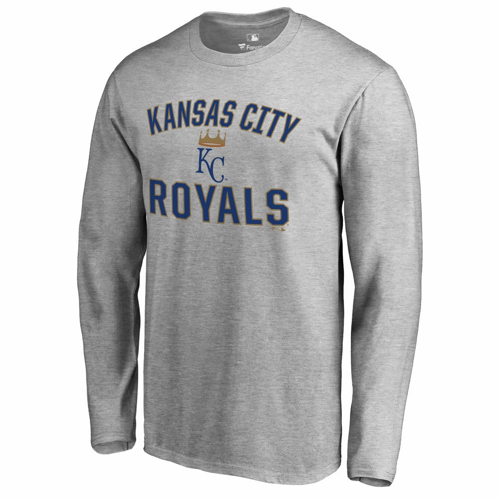 Kansas City Royals Victory Arch Long Sleeve T-Shirt - Ash