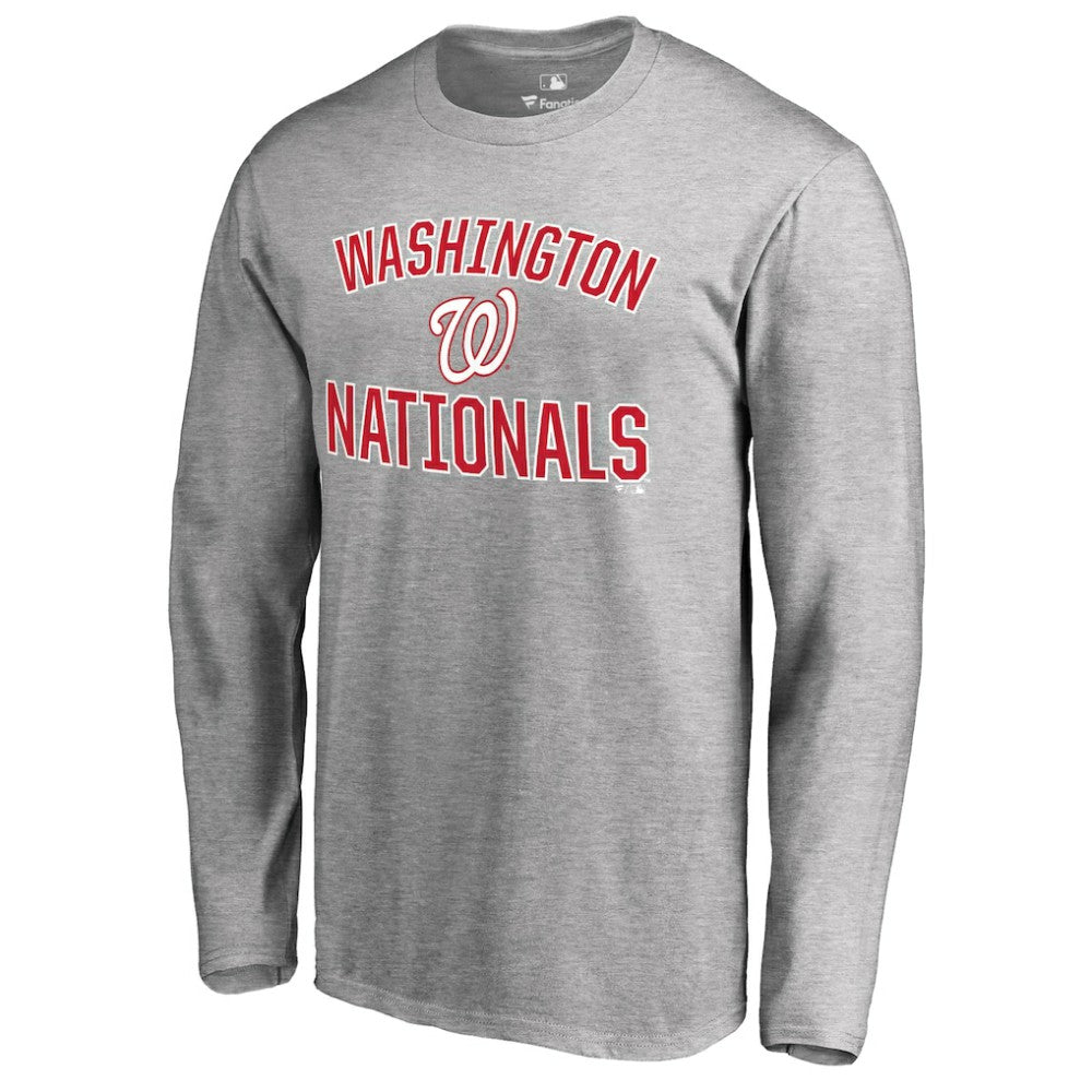 Washington Nationals Victory Arch 2 Long Sleeve T-Shirt - Ash