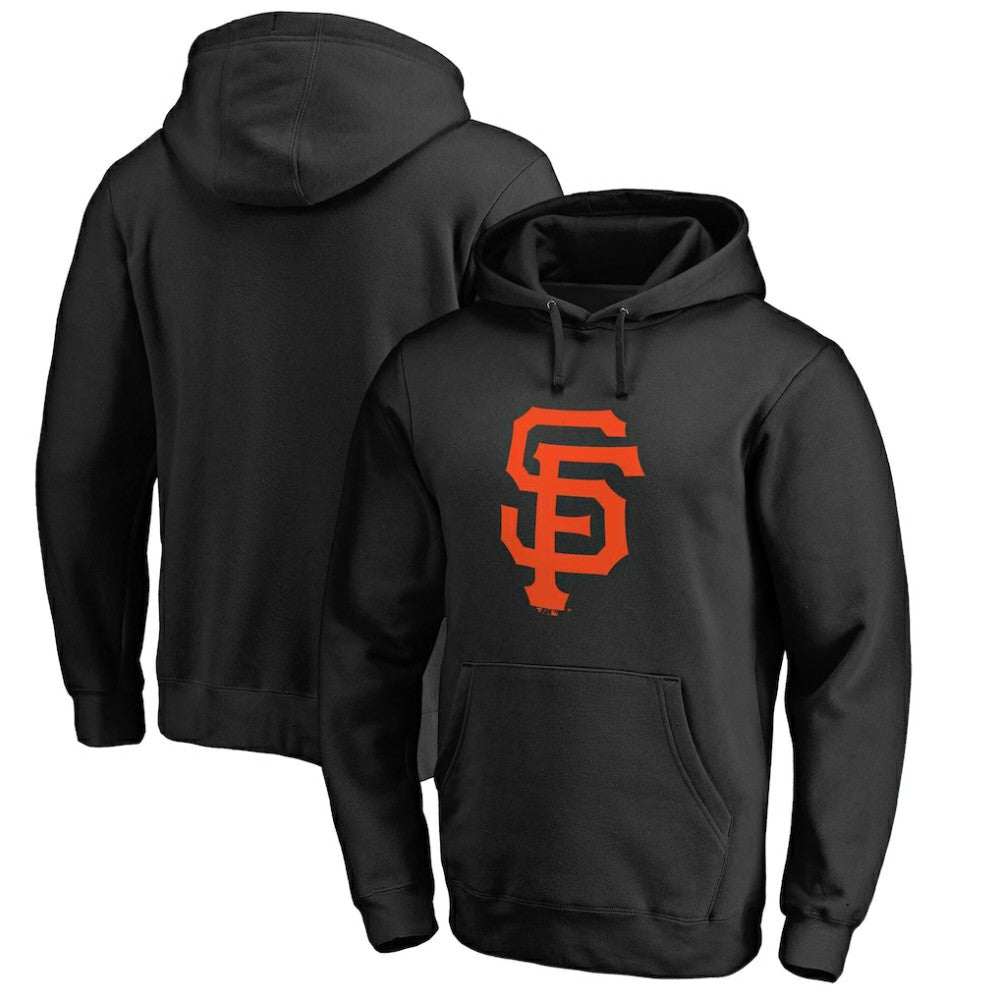 San Francisco Giants Official Logo Fitted Pullover Hoodie - Black