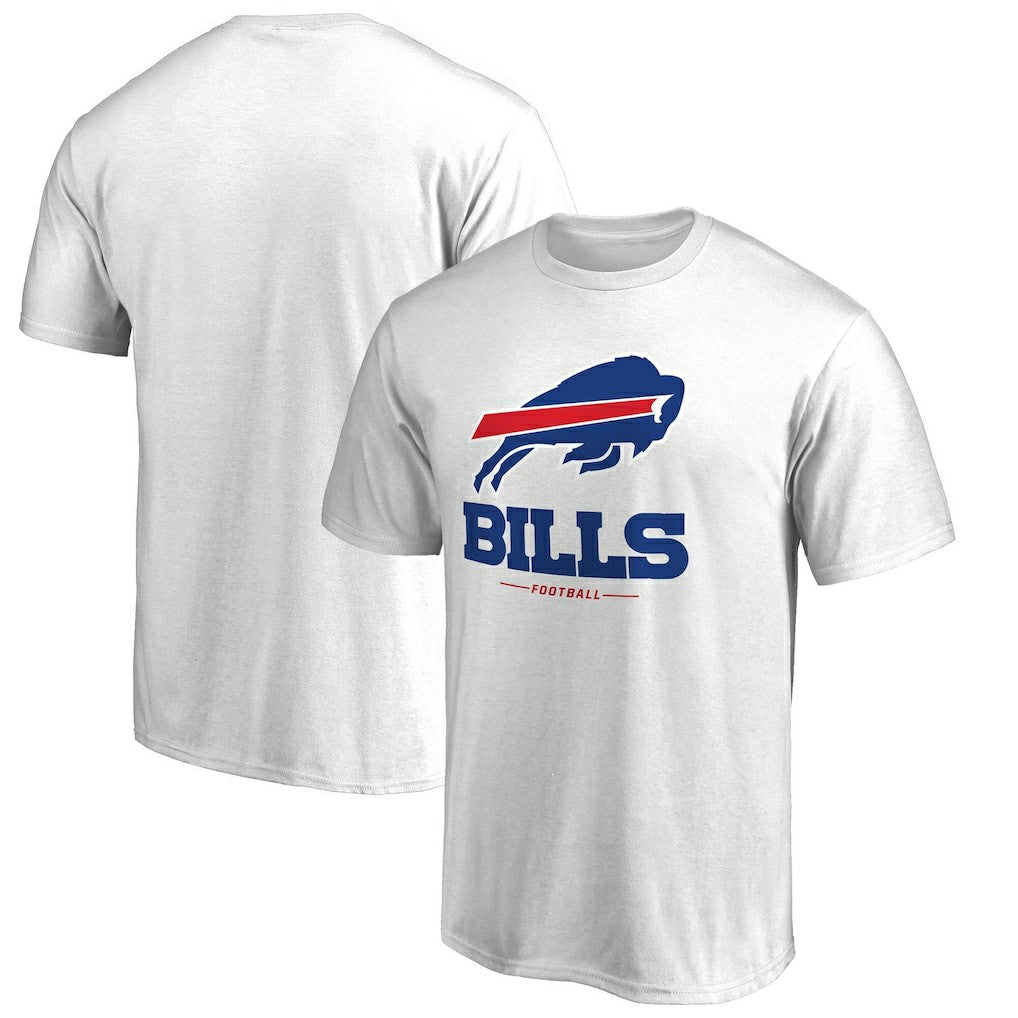 Buffalo Bills Team Lockup 2 T-Shirt - White on sale