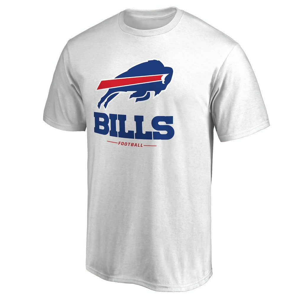 Buffalo Bills Team Lockup 2 T-Shirt - White on sale