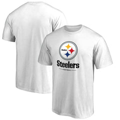Pittsburgh Steelers Team Lockup 2 T-Shirt - White for sale
