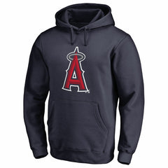 Los Angeles Angels Official Logo Fitted Pullover Hoodie - Navy