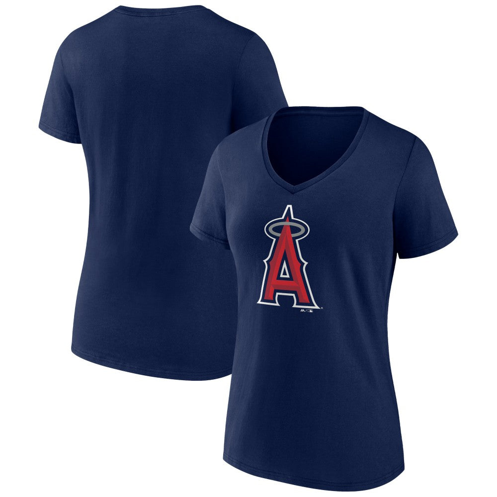 Los Angeles Angels Women's Secondary Color Primary Logo T-Shirt - Navy