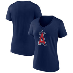 Los Angeles Angels Women's Secondary Color Primary Logo T-Shirt - Navy