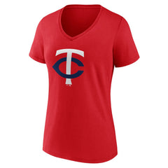 Minnesota Twins Women's Secondary Color Primary Logo T-Shirt - Red