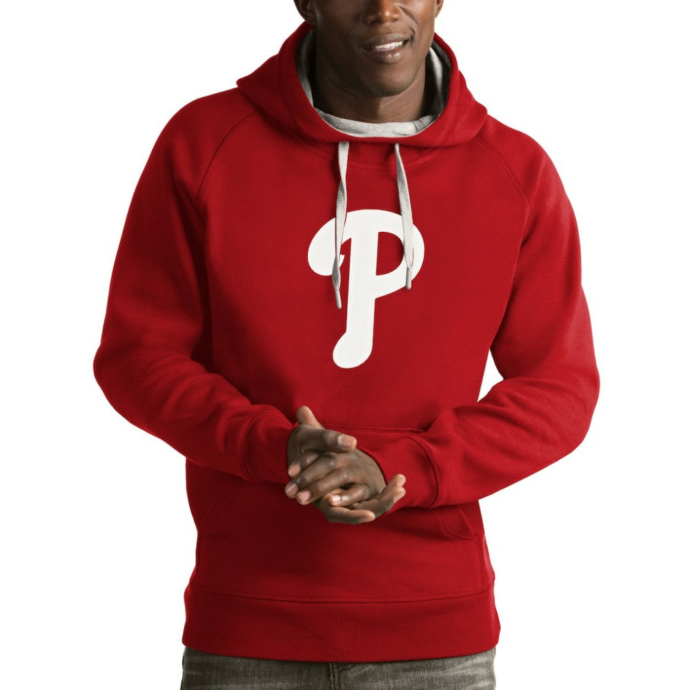 Philadelphia Phillies Antigua Victory Pullover Hoodie - Red