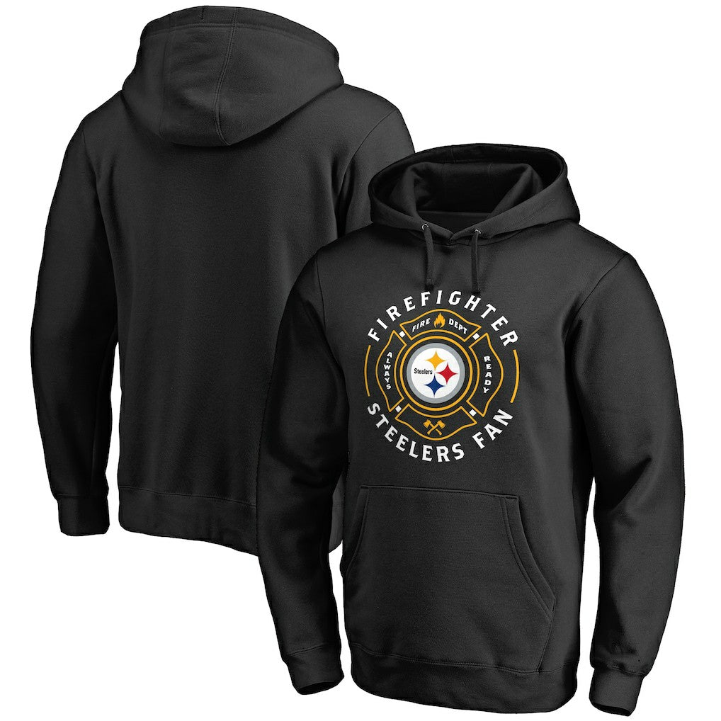 Pittsburgh Steelers Firefighter Pullover Hoodie - Black discount