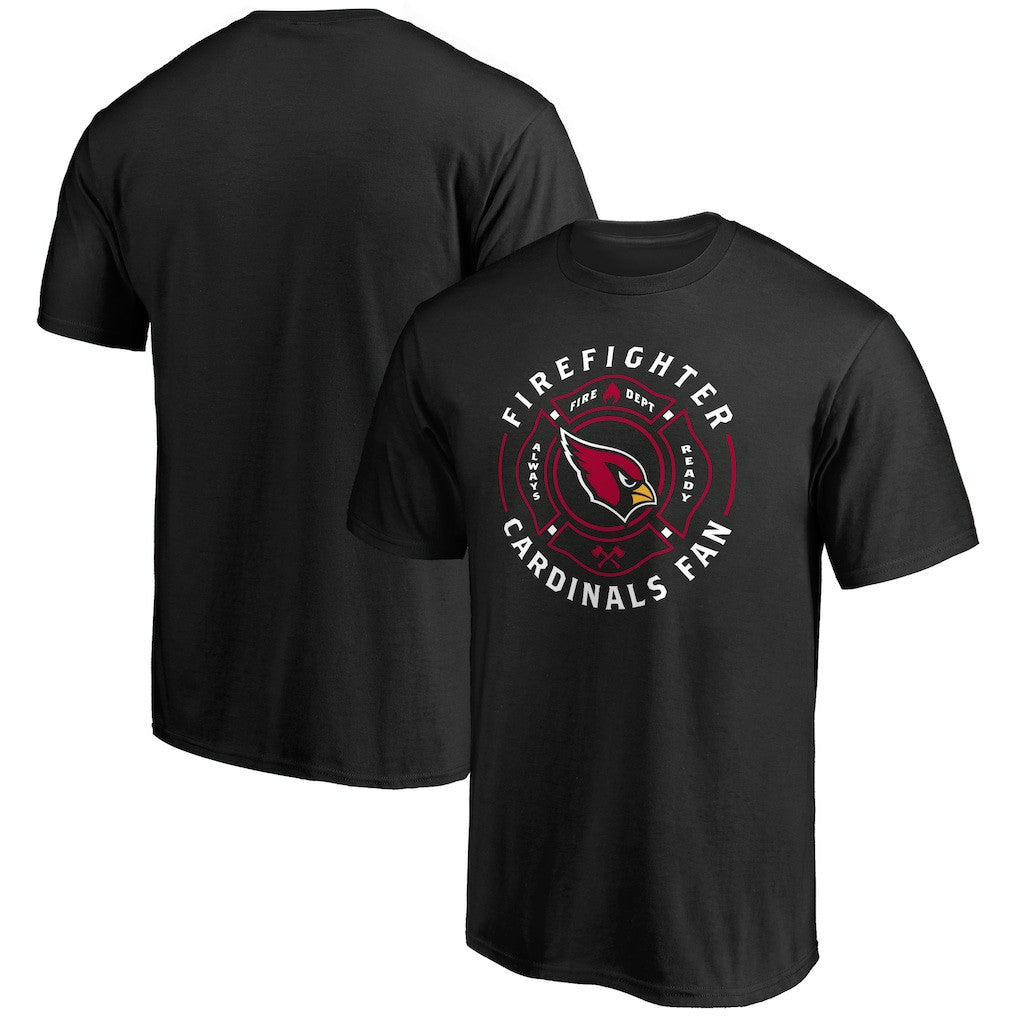 Arizona Cardinals Black Firefighter T-Shirt sale