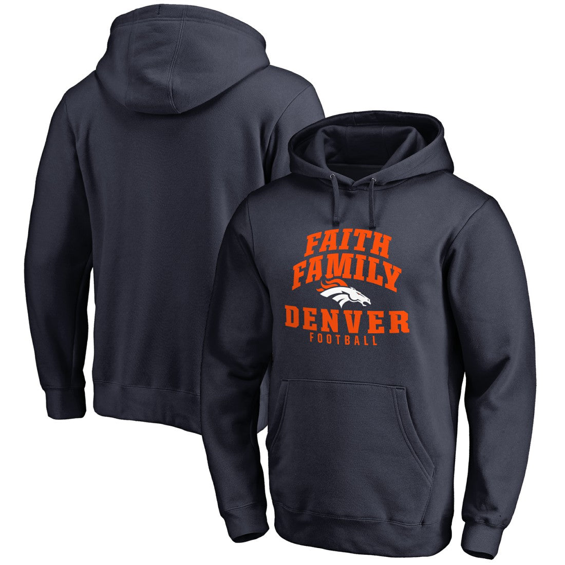 Denver Broncos Faith Family Pullover Hoodie - Navy sale