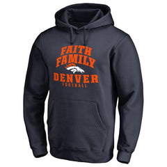Denver Broncos Faith Family Pullover Hoodie - Navy sale