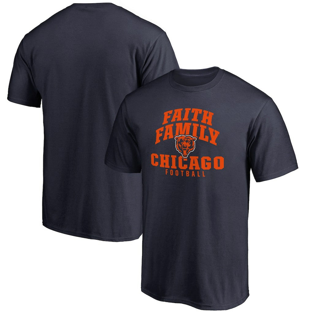 Chicago Bears Faith Family T-Shirt - Navy outlet