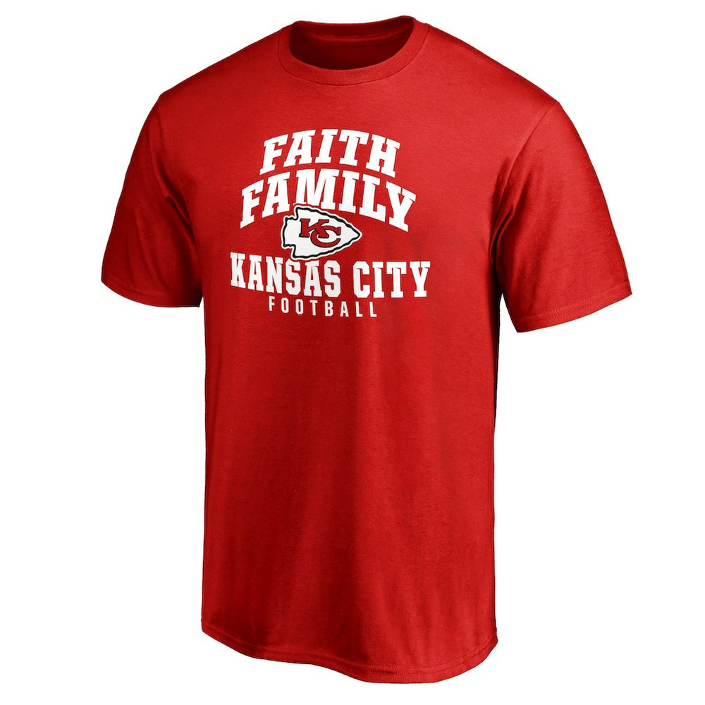 Kansas City Chiefs Faith Family T-Shirt - Red for sale