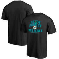 Miami Dolphins Faith Family T-Shirt - Black on sale
