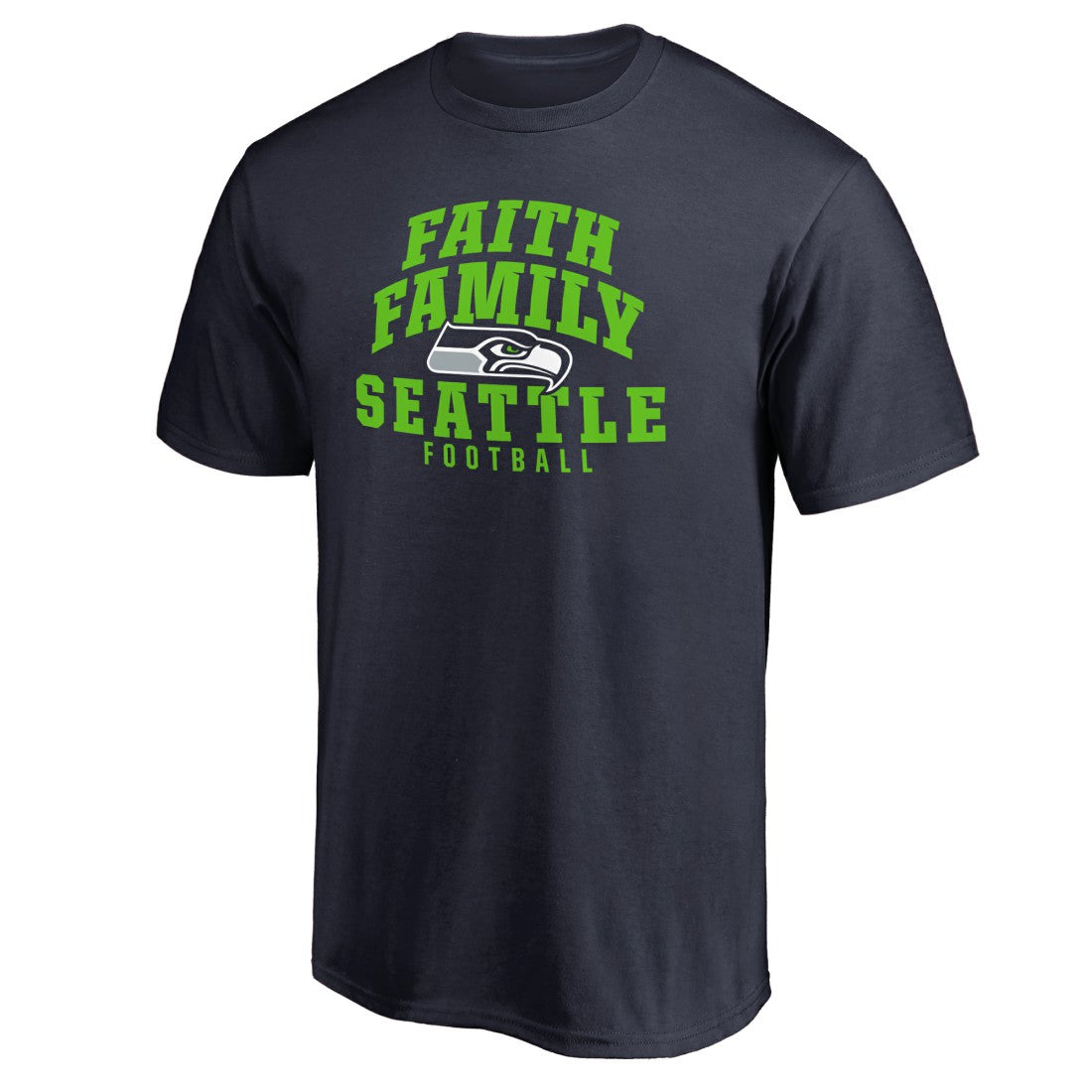 Seattle Seahawks Faith Family T-Shirt - Navy sale