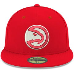 Atlanta Hawks Team Color 59FIFTY Fitted Hat - Red | New Era cheap