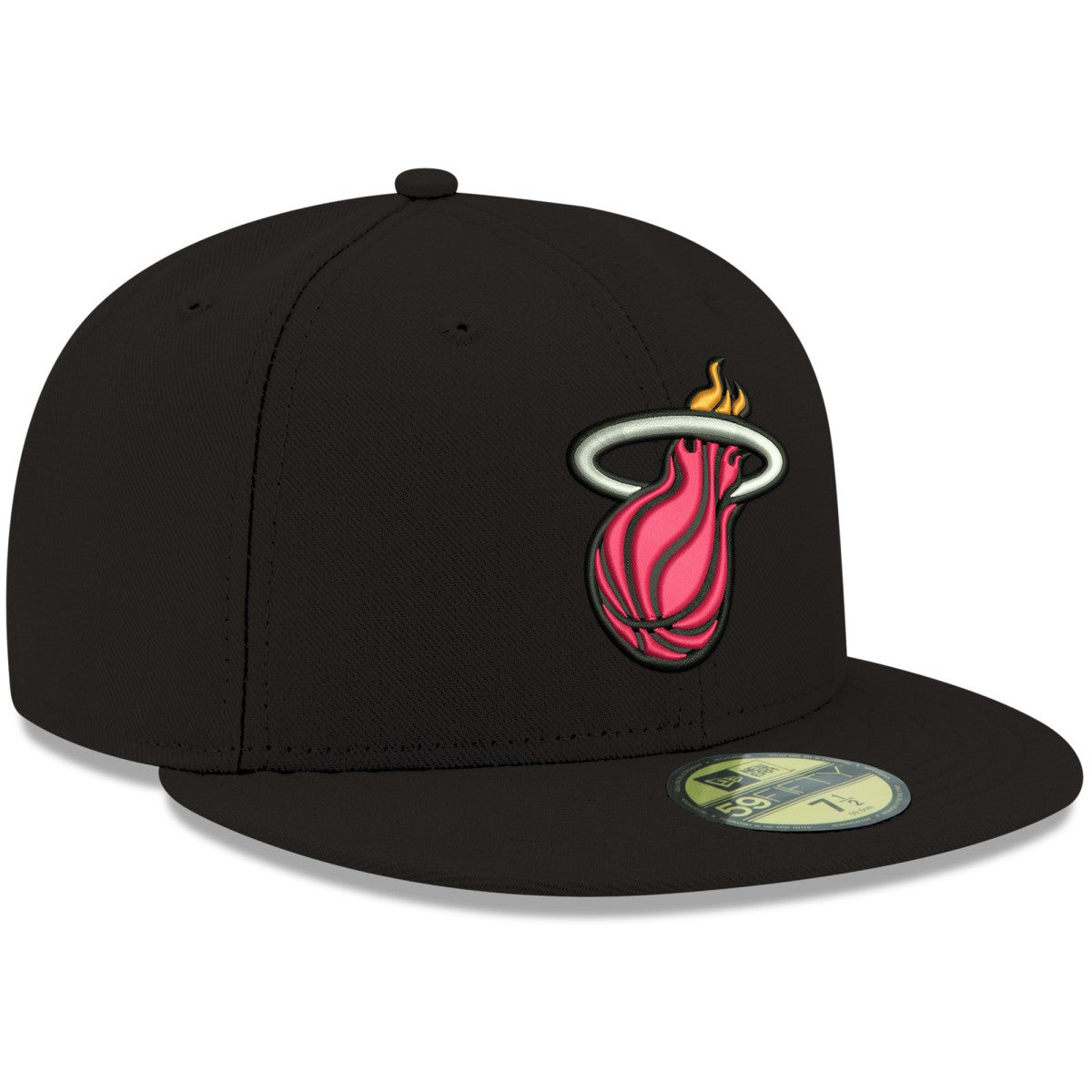 Miami Heat Team Color 59FIFTY Fitted Hat - Black | New Era shop