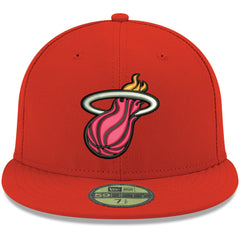 Miami Heat Team Color 59FIFTY Fitted Hat - Red | New Era outlet