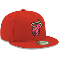 Miami Heat Team Color 59FIFTY Fitted Hat - Red | New Era outlet