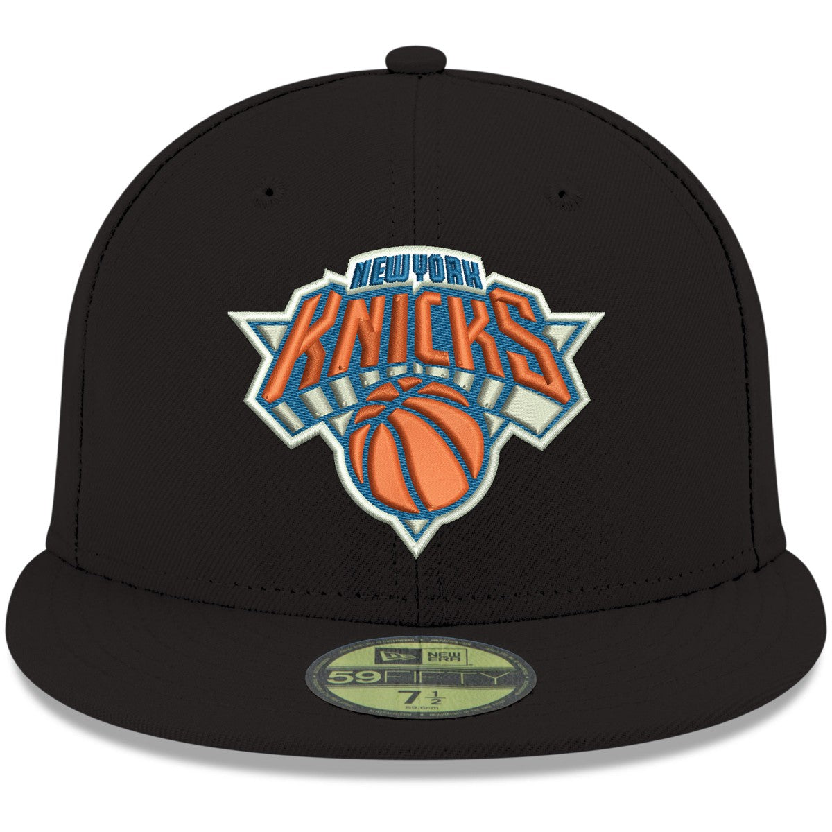 New York Knicks Team Color 59FIFTY Fitted Hat - Black | New Era for sale