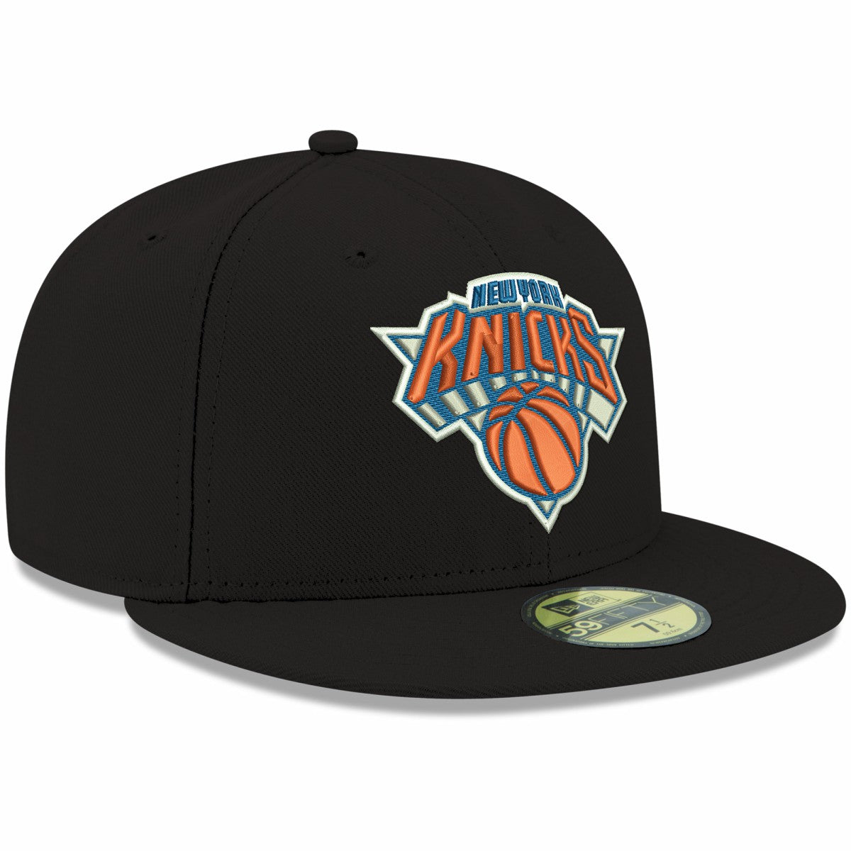 New York Knicks Team Color 59FIFTY Fitted Hat - Black | New Era for sale