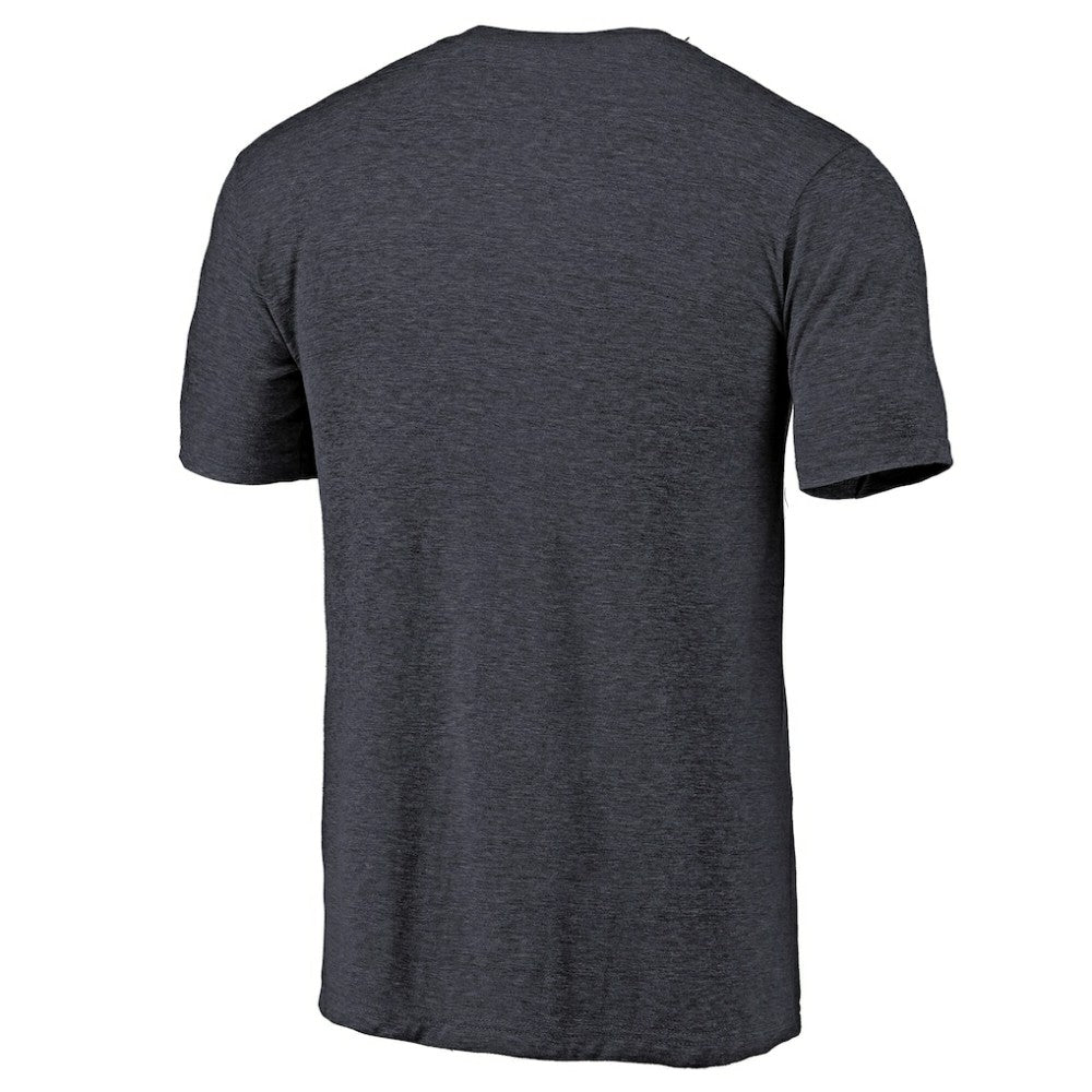Colorado Avalanche Distressed Team Primary Logo Tri-Blend T-Shirt Navy