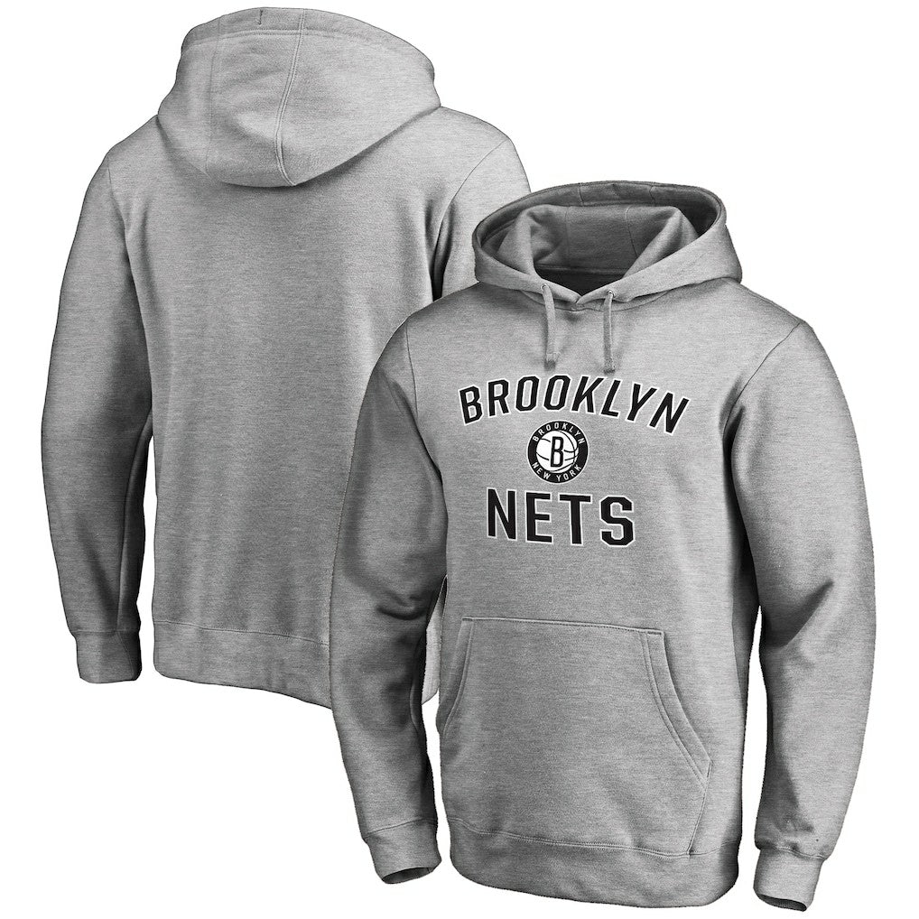 Brooklyn Nets Victory Arch Pullover Hoodie - Ash online