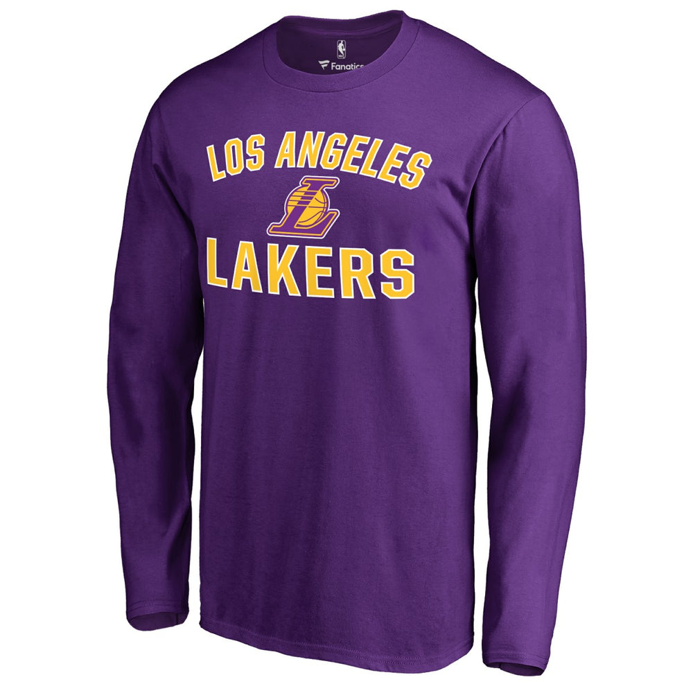Los Angeles Lakers Victory Arch Long Sleeve T-Shirt - Purple outlet