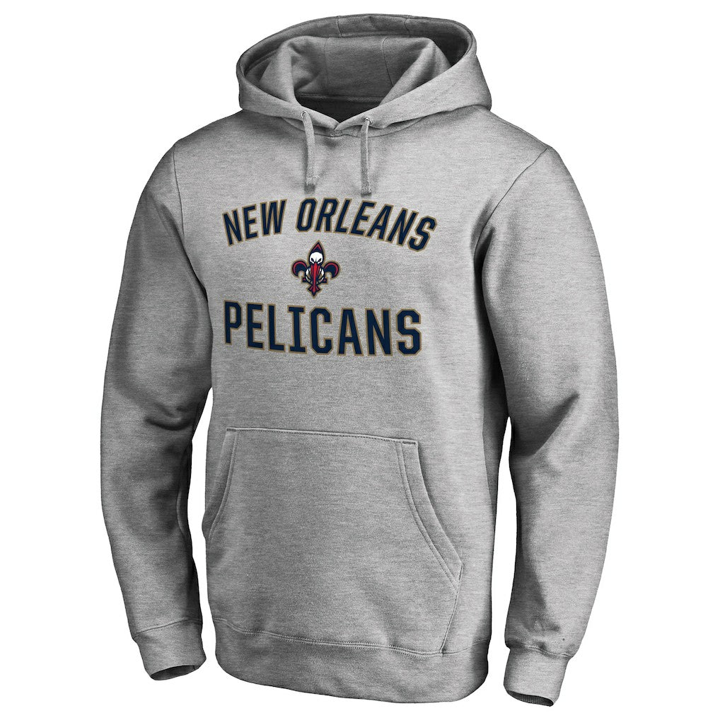 New Orleans Pelicans Victory Arch Pullover Hoodie - Ash on sale