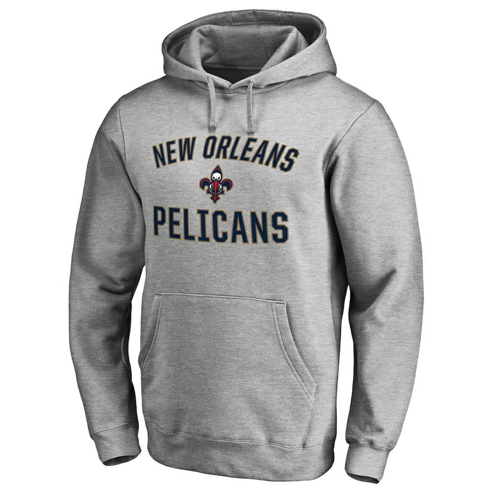 New Orleans Pelicans Victory Arch Pullover Hoodie - Ash on sale