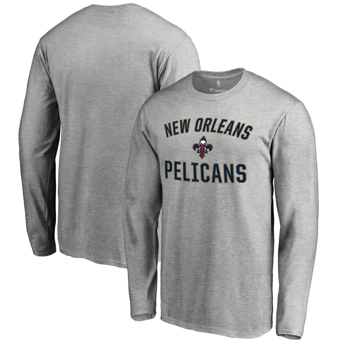 New Orleans Pelicans Victory Arch Long Sleeve T-Shirt - Ash shop