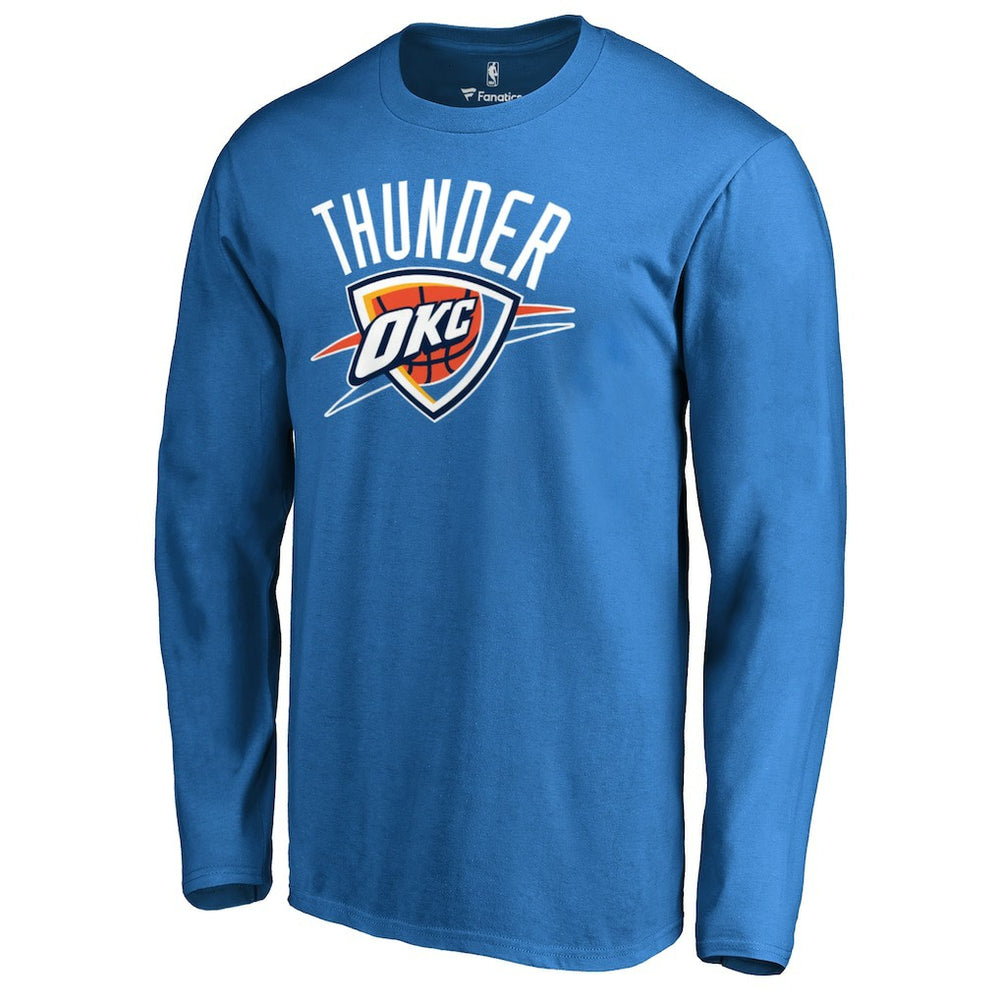 Oklahoma City Thunder Primary Logo Long Sleeve T-Shirt - Blue cheap