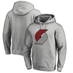 Portland Trail Blazers Primary Logo Pullover Hoodie - Heather Gray cheap