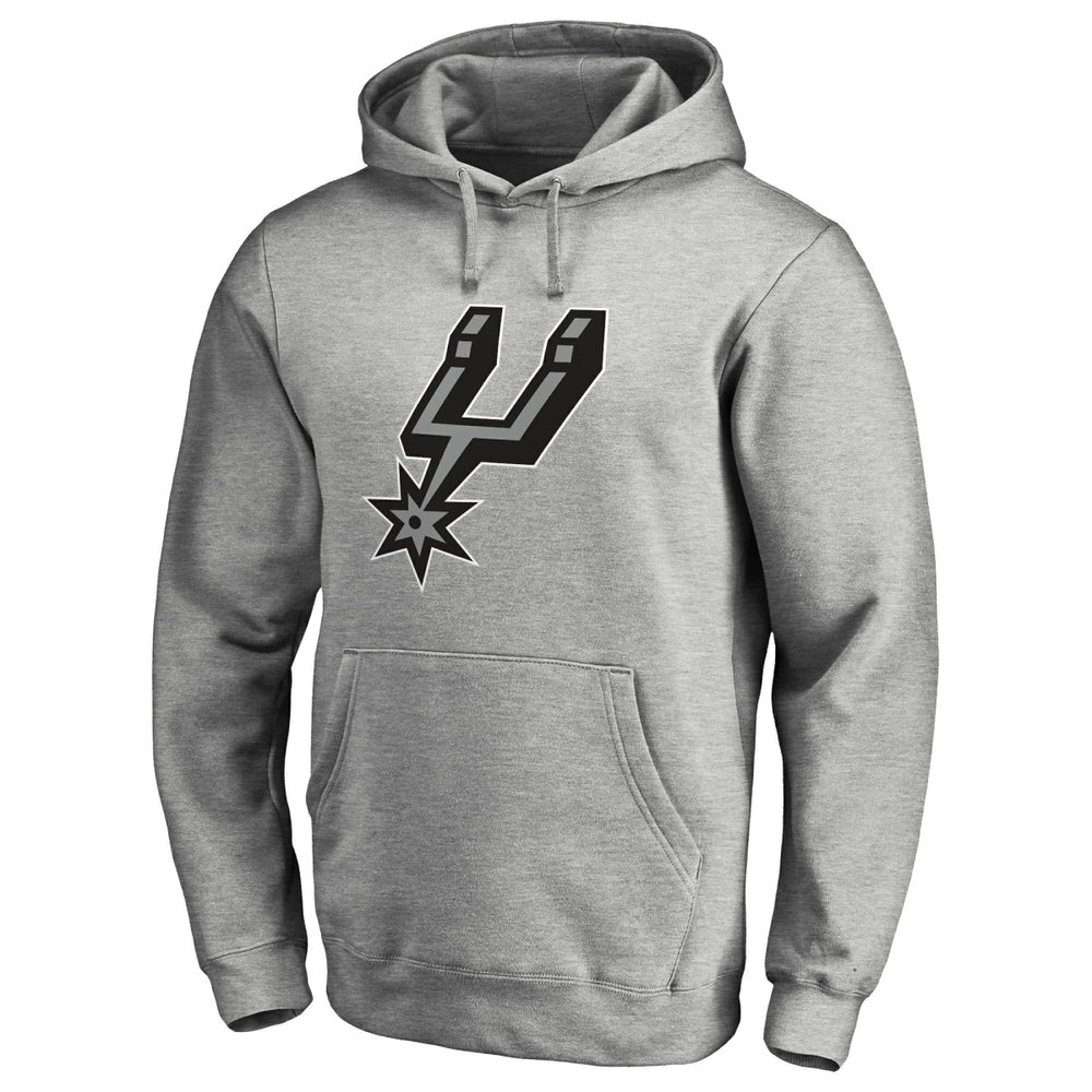 San Antonio Spurs Primary Logo Pullover Hoodie - Heather Gray cheap