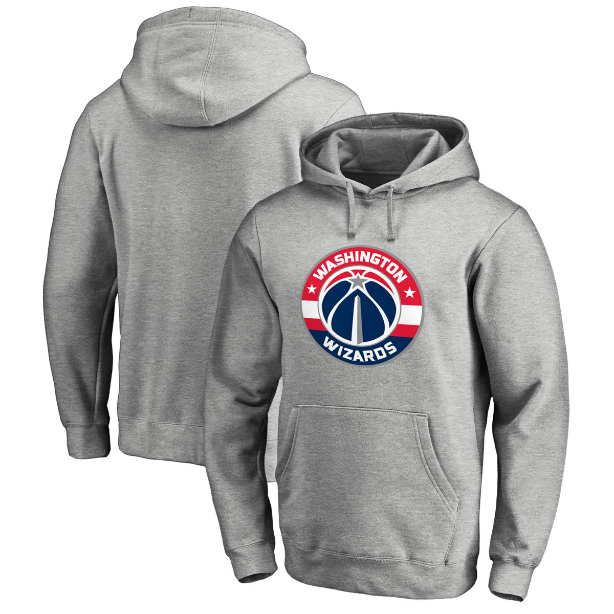 Washington Wizards Primary Logo Pullover Hoodie - Heather Gray for sale