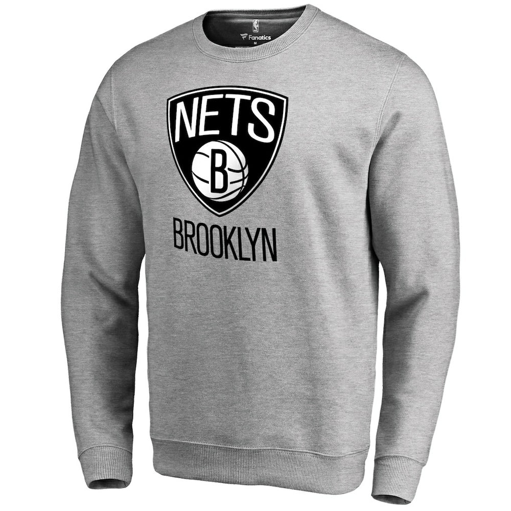 Brooklyn Nets Primary Logo Sweatshirt - Heathered Gray online