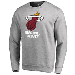 Miami Heat Primary Logo Sweatshirt - Heathered Gray sale